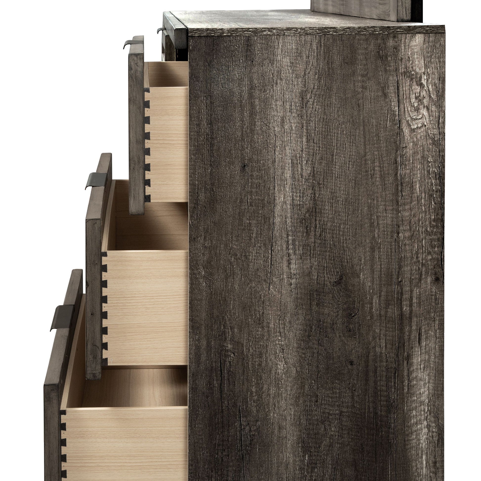 Tanners Creek - Dresser & Mirror - Dark Gray - Hornell Furniture Outlet