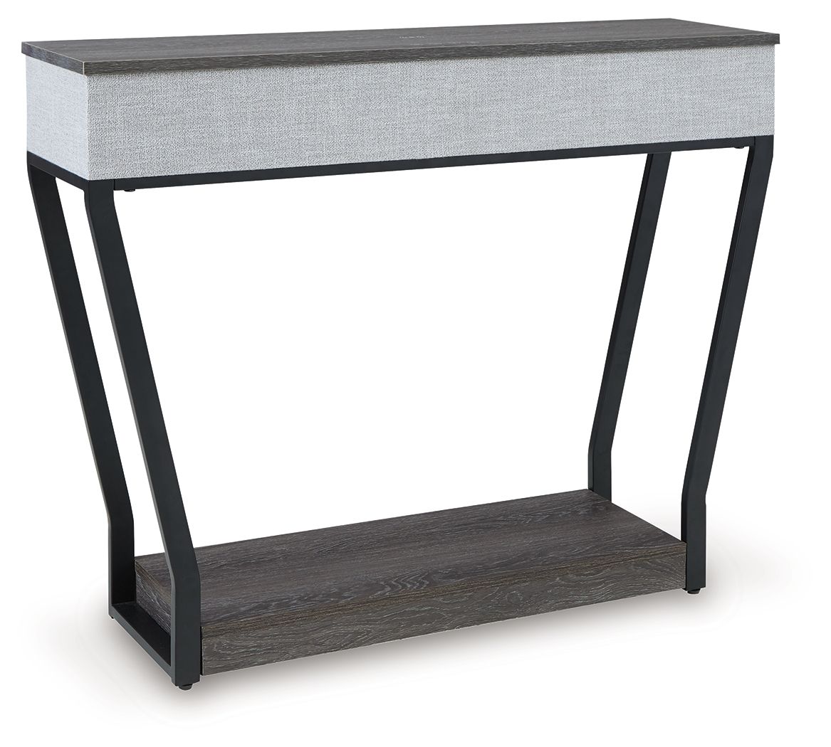 Sethlen - Gray / Black - Console Sofa Table - Hornell Furniture Outlet