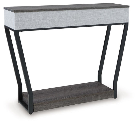 Sethlen - Gray / Black - Console Sofa Table - Hornell Furniture Outlet