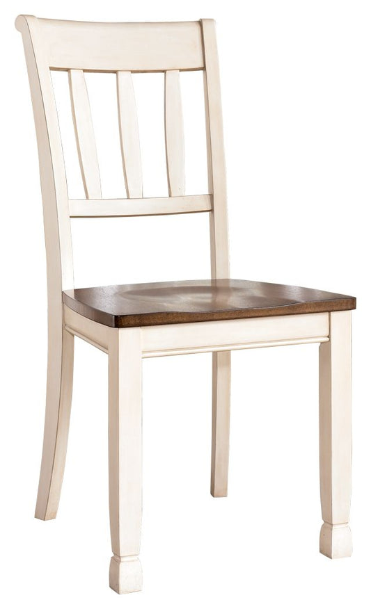 Whitesburg - Brown / Cottage White - Dining Room Side Chair (Set of 2) - Hornell Furniture Outlet