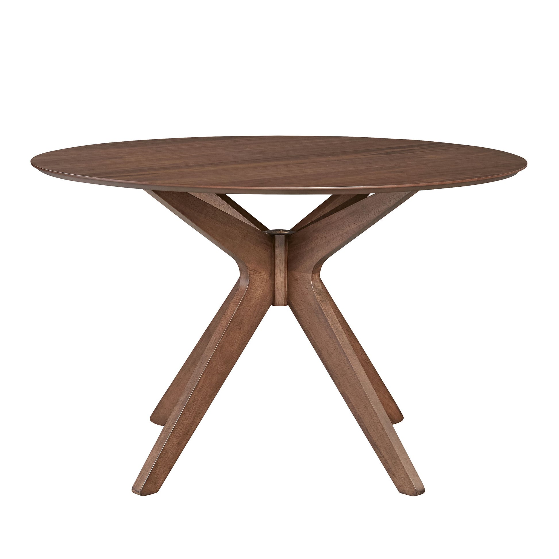 Space Savers - 5 Piece Pedestal Table Set - Dark Brown - Hornell Furniture Outlet