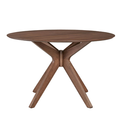 Space Savers - 5 Piece Pedestal Table Set - Dark Brown - Hornell Furniture Outlet