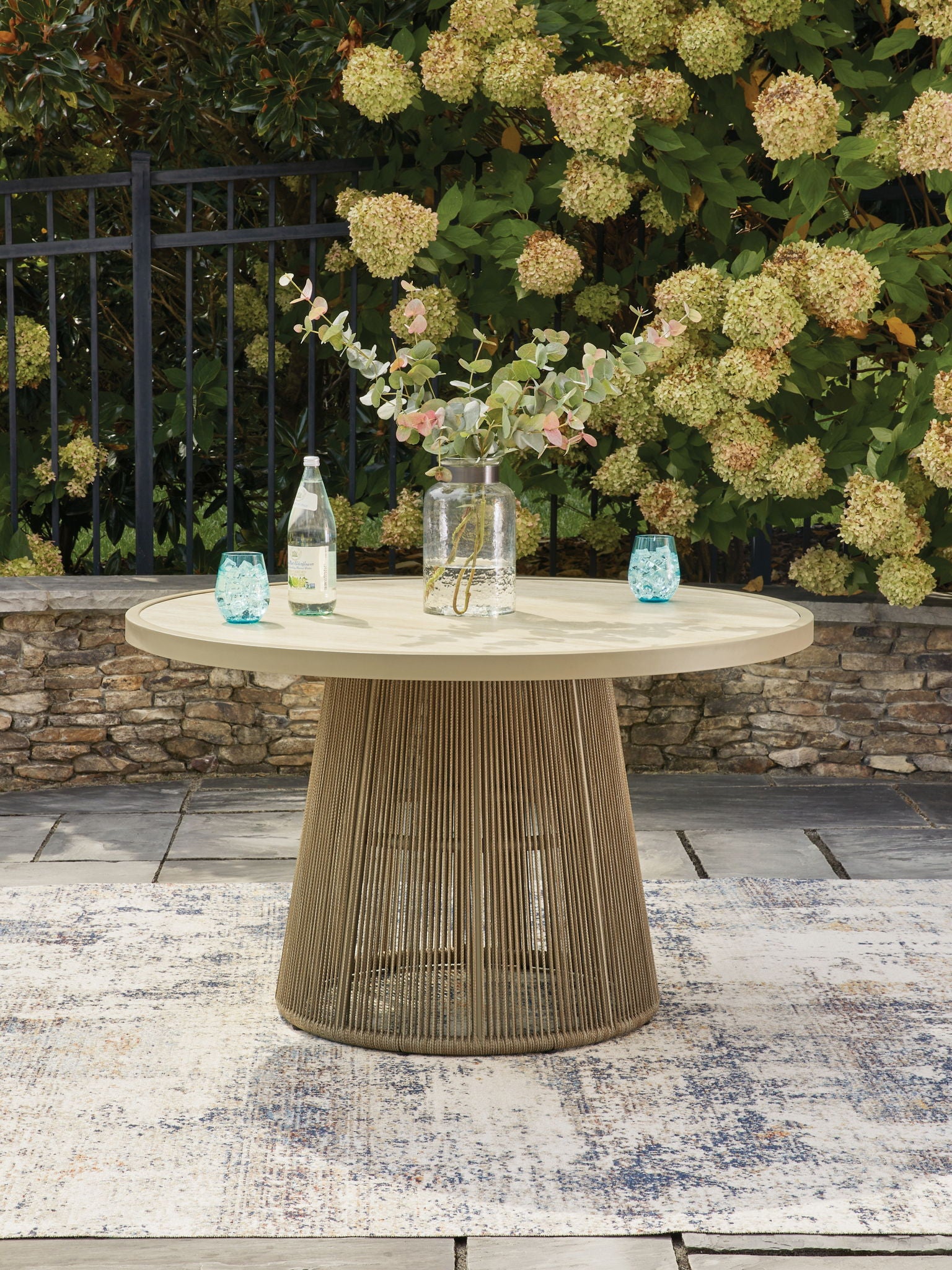 Orchard Beach - Outdoor Dining Table - Beige - Hornell Furniture Outlet