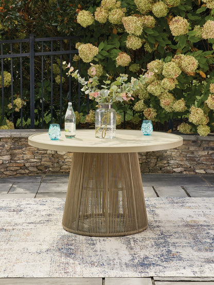 Orchard Beach - Outdoor Dining Table - Beige - Hornell Furniture Outlet