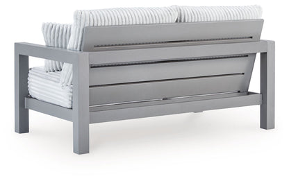 Hurley Park - Gray - Loveseat With Cushion - Hornell Furniture Outlet