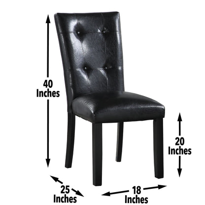 Sterling - Parsons Chair (Set of 2) - Black - Hornell Furniture Outlet
