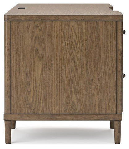 Roanhowe - Brown - Home Office Desk - Hornell Furniture Outlet