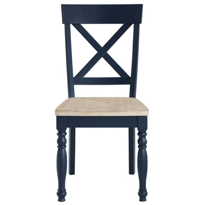 Darcy - Side Chair (Set of 2) - Blue - Hornell Furniture Outlet