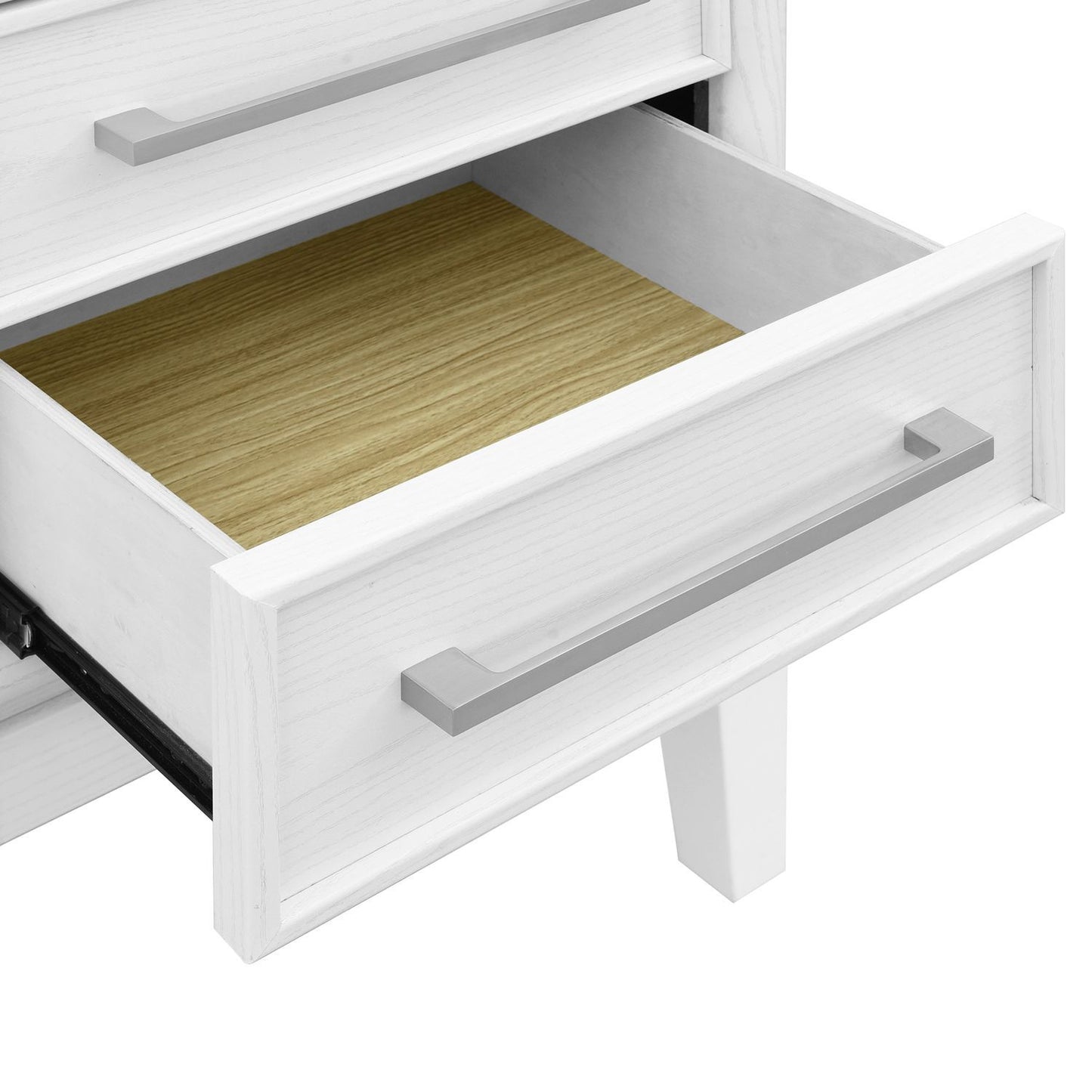 Reflections - Vanity Desk - Pearl White & Rhinestone - Hornell Furniture Outlet