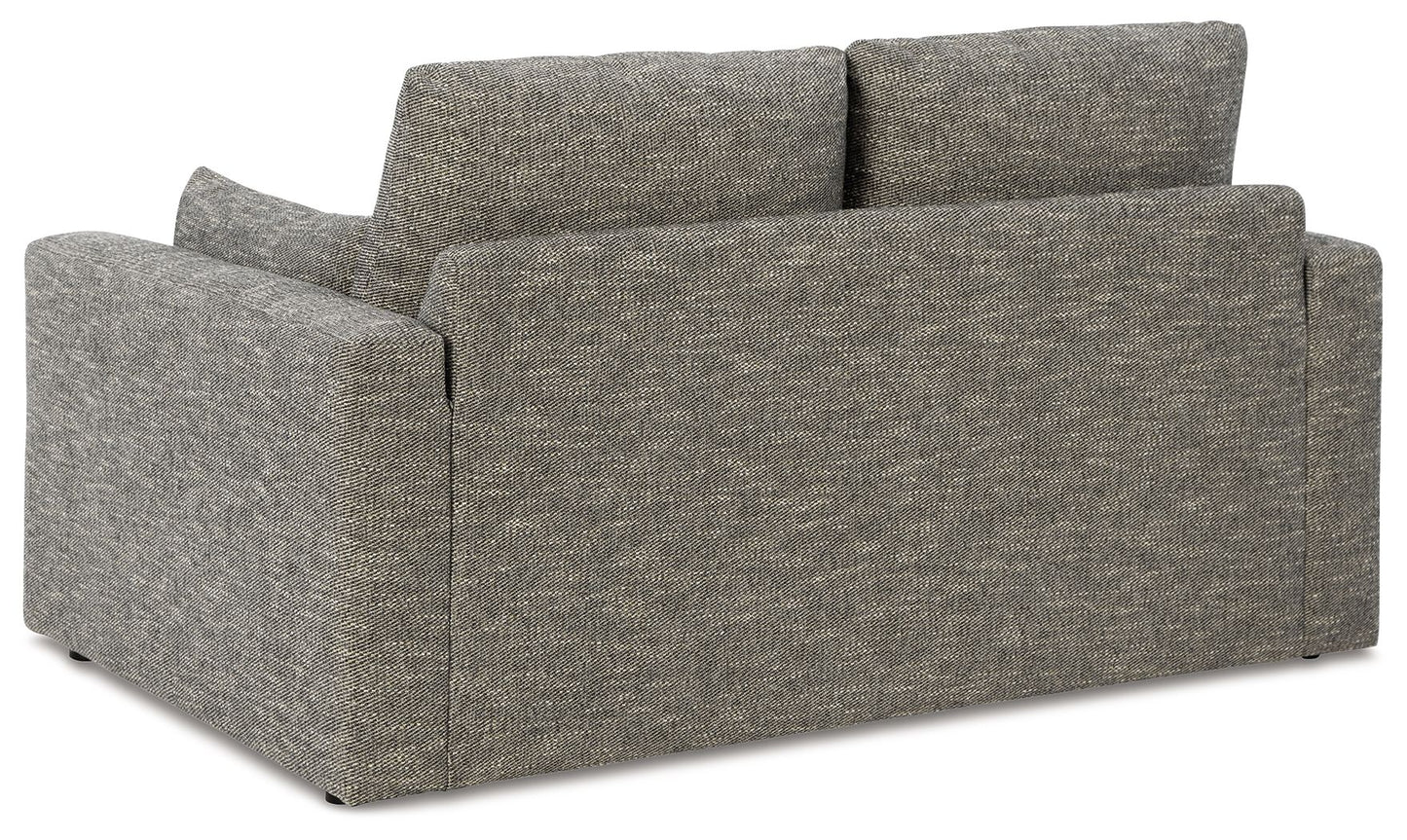 Dramatic - Granite - Loveseat - Hornell Furniture Outlet