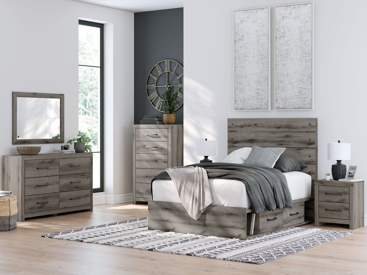 Graystorm - Panel Storage Bed - Hornell Furniture Outlet