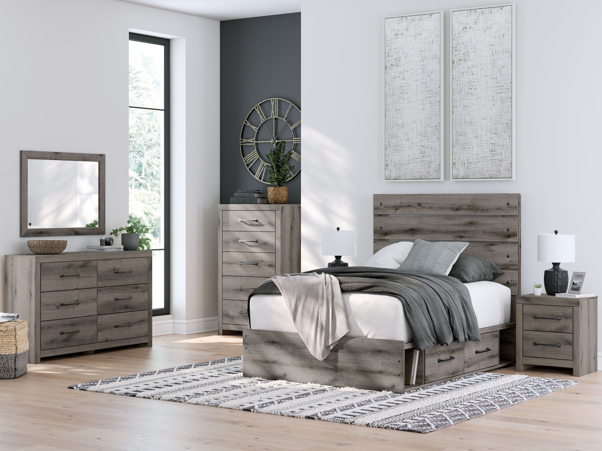 Graystorm - Panel Storage Bed - Hornell Furniture Outlet