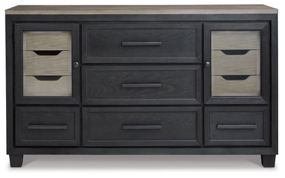 Foyland - Dresser, Mirror - Hornell Furniture Outlet