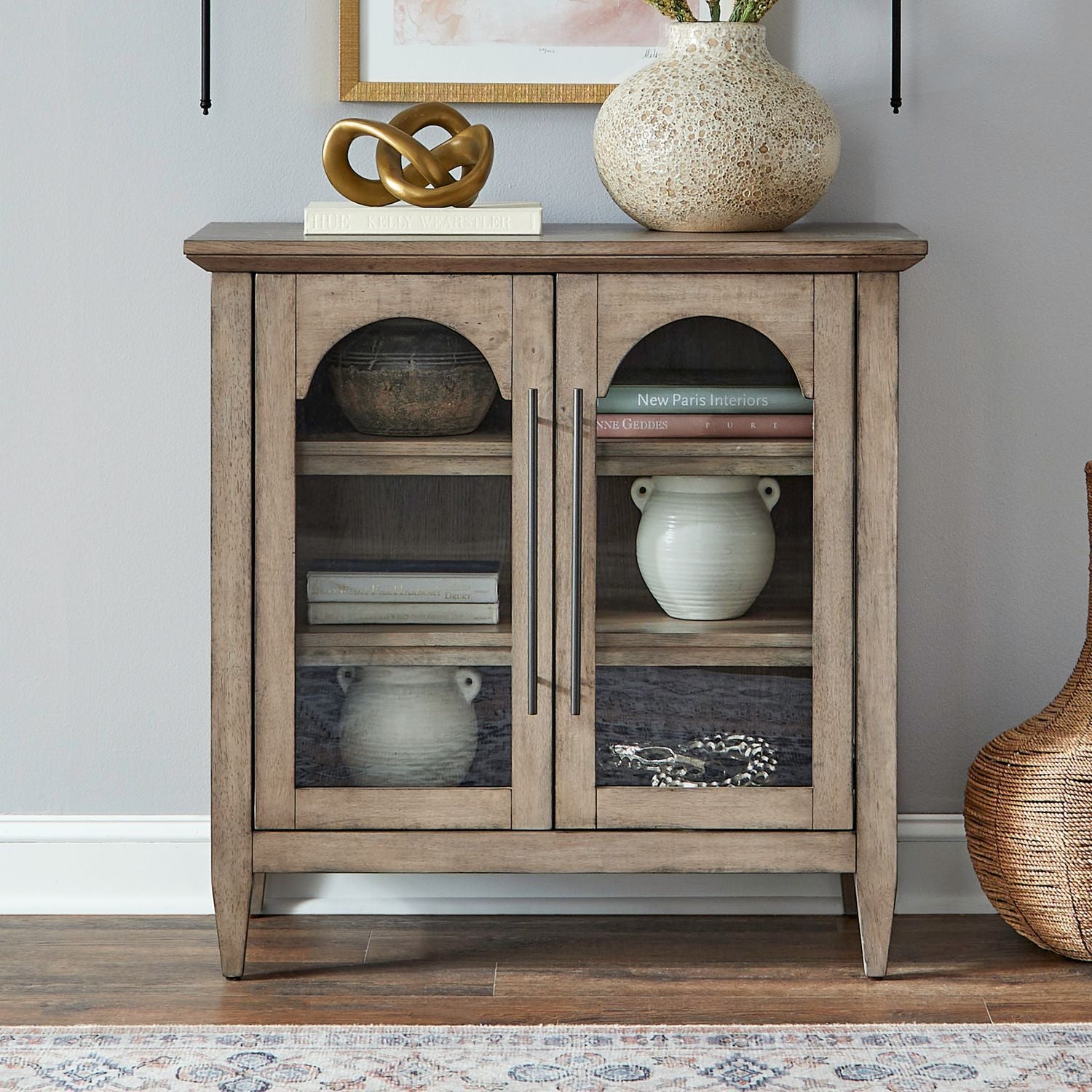 Pavilion - 2 Door Accent Cabinet - Brown - Hornell Furniture Outlet