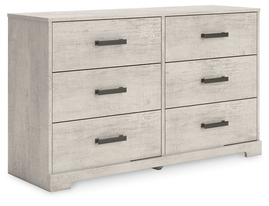 Shawburn - Gray - Six Drawer Dresser - Hornell Furniture Outlet