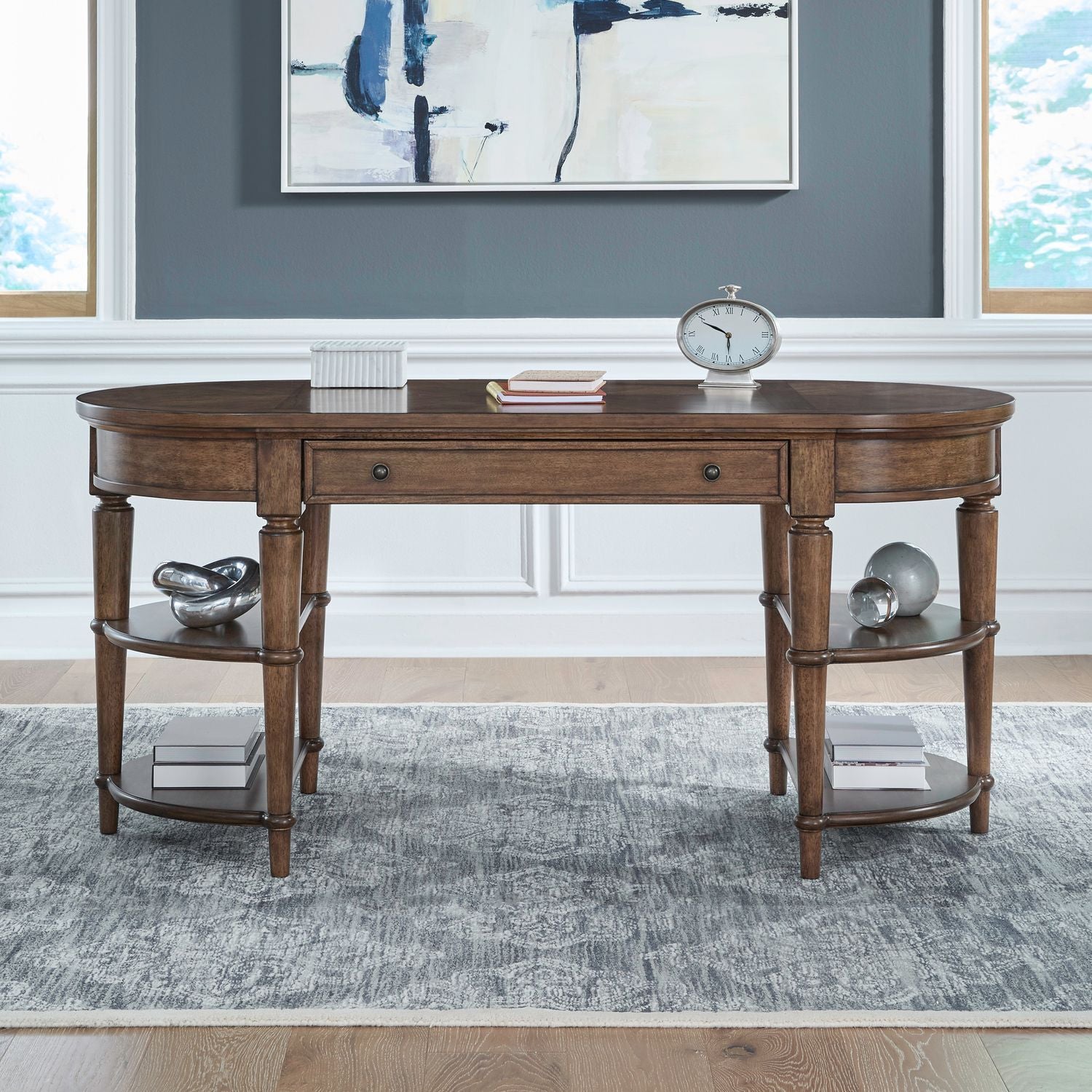 Harrison Heights - Writing Desk - Sienna - Hornell Furniture Outlet