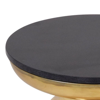 Jovana - Round End Table - Black - Hornell Furniture Outlet