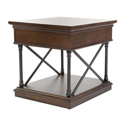 Tribeca - Drawer End Table - Dark Brown - Hornell Furniture Outlet