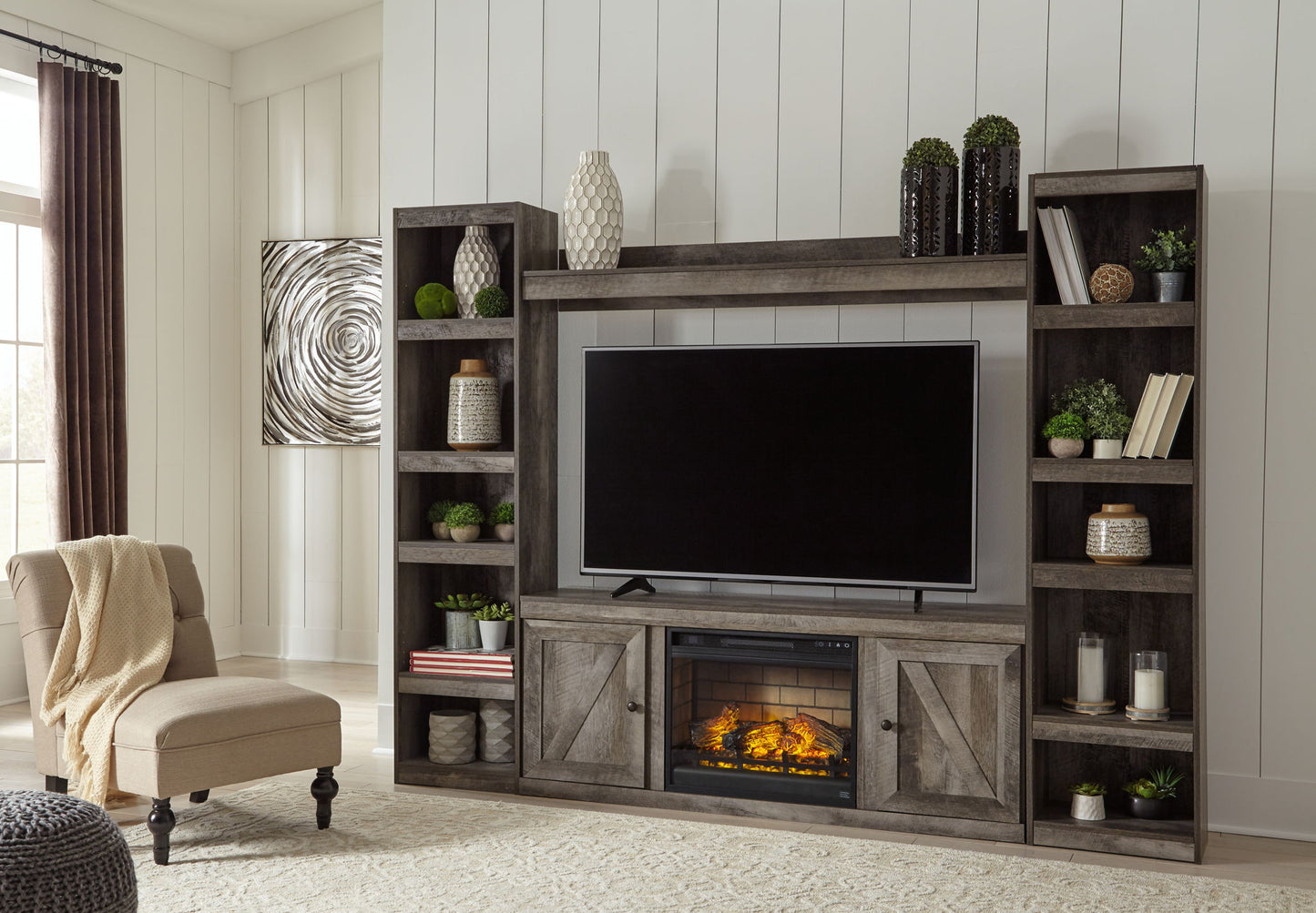 Wynnlow - Entertainment Center With 60" TV Stand - Hornell Furniture Outlet