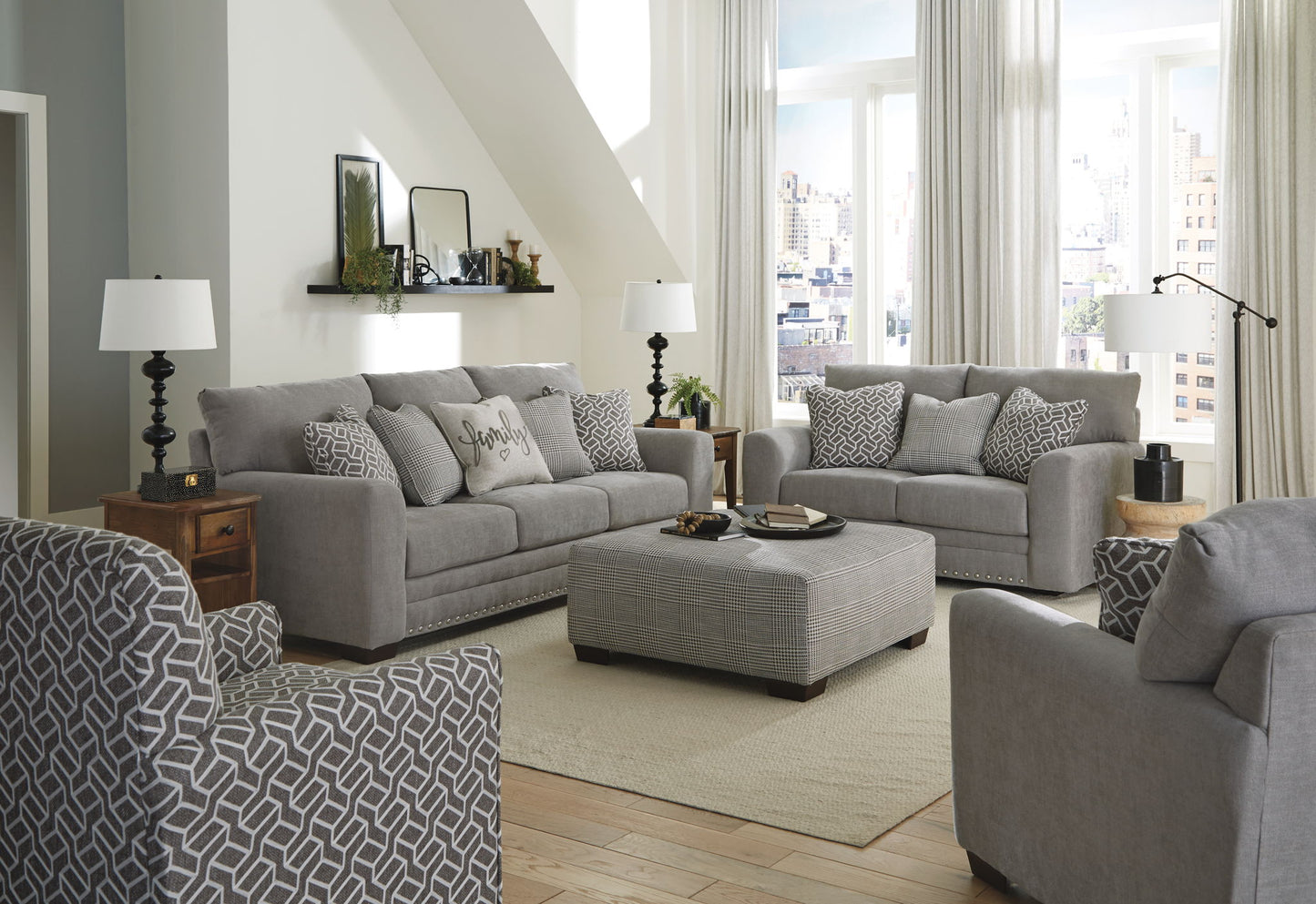 Cutler - Loveseat - Ash - Hornell Furniture Outlet