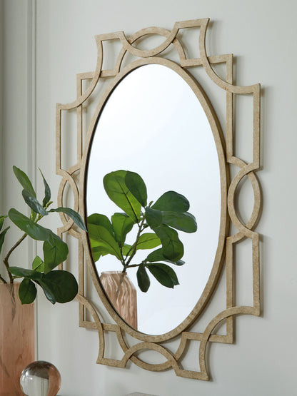 Fulkmore - Antique Gold Finish - Accent Mirror - Hornell Furniture Outlet