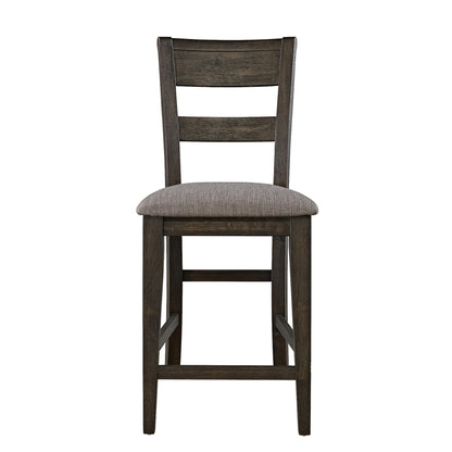 Double Bridge - Splat Back Counter Chair - Dark Brown - Hornell Furniture Outlet