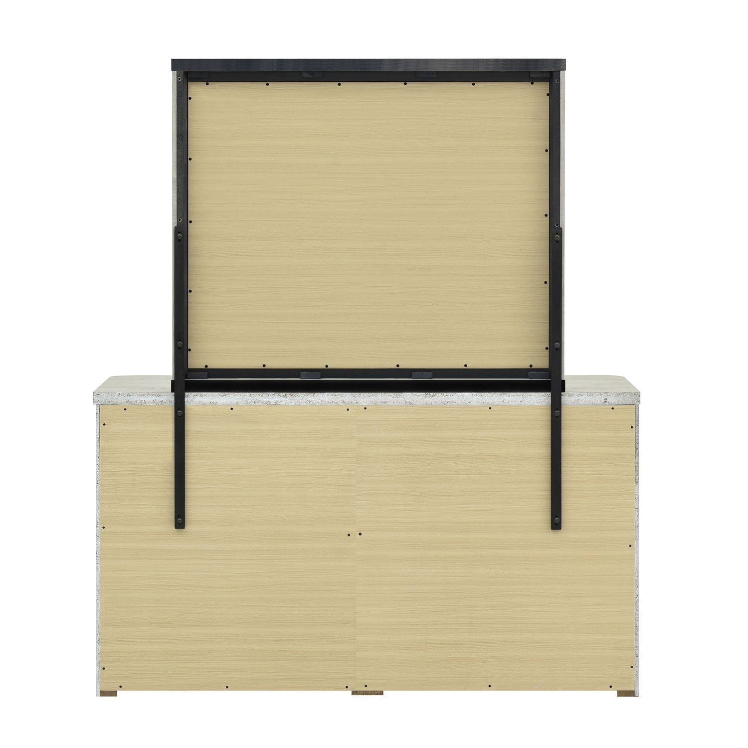 Modern Play - Dresser & Mirror - White - Hornell Furniture Outlet