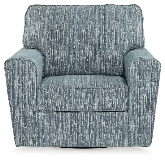 Aterburm - Twilight - Swivel Accent Chair - Hornell Furniture Outlet