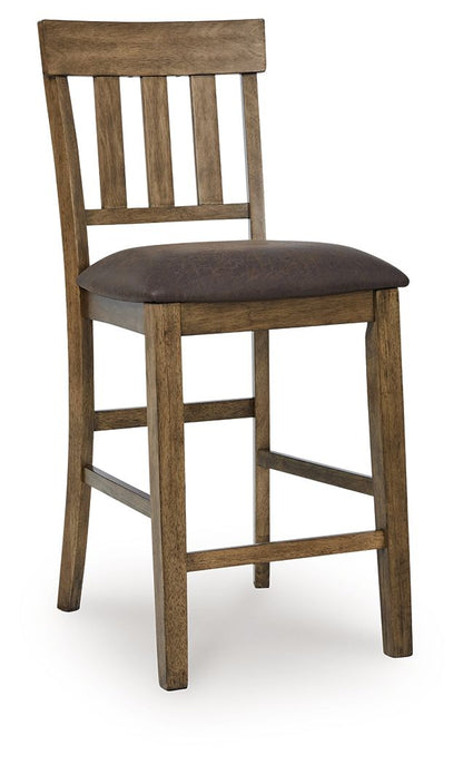 Urbinforte - Upholstered Barstool (Set of 2) - Light Brown - Hornell Furniture Outlet