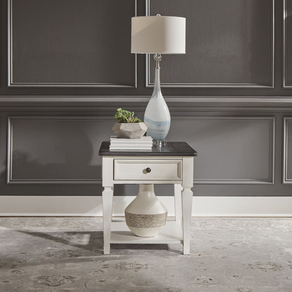 Allyson Park - Drawer End Table - White - Hornell Furniture Outlet