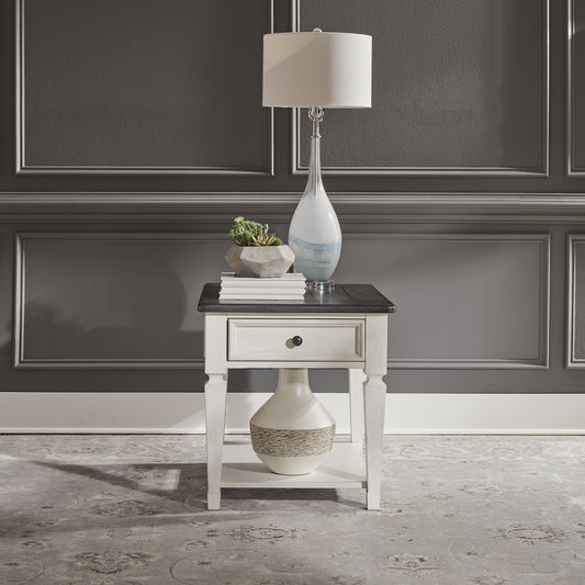 Allyson Park - Drawer End Table - White - Hornell Furniture Outlet