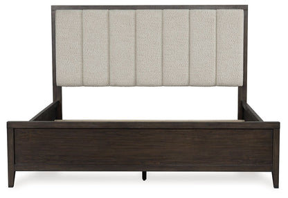 Westonfort - King Upholstered Panel Bed - Espresso