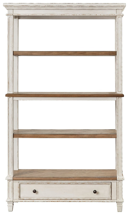 Realyn - Brown / White - Bookcase - Hornell Furniture Outlet