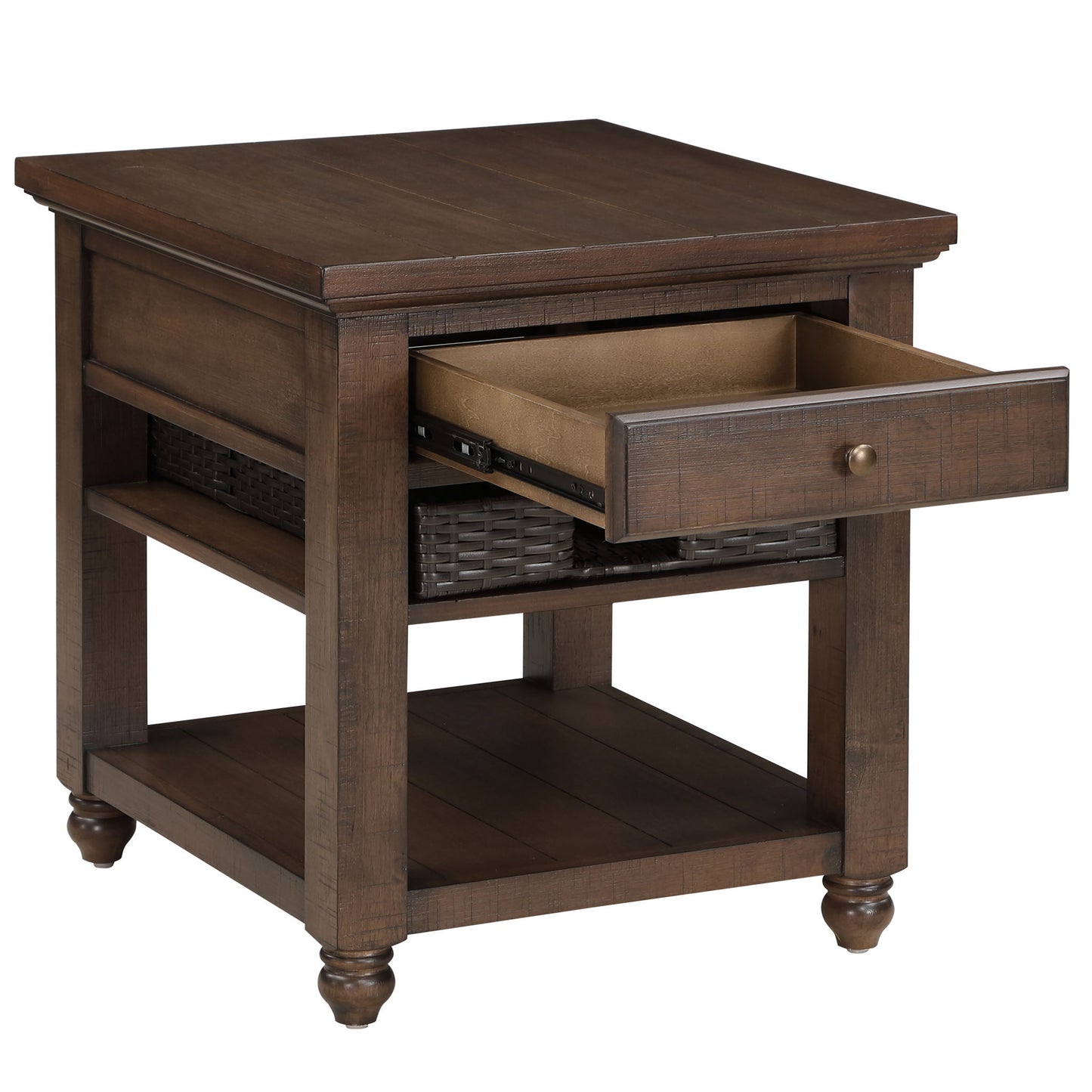 Oliver - 3 Piece Table Set - Brown - Hornell Furniture Outlet