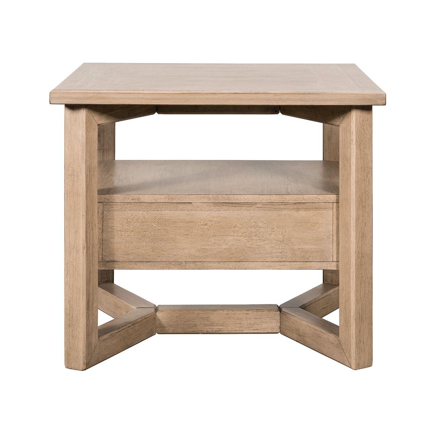 Proximity Place - Rectangular End Table - Light Brown - Hornell Furniture Outlet