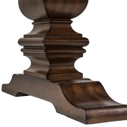 Armand - Trestle Table - Dark Brown - Hornell Furniture Outlet