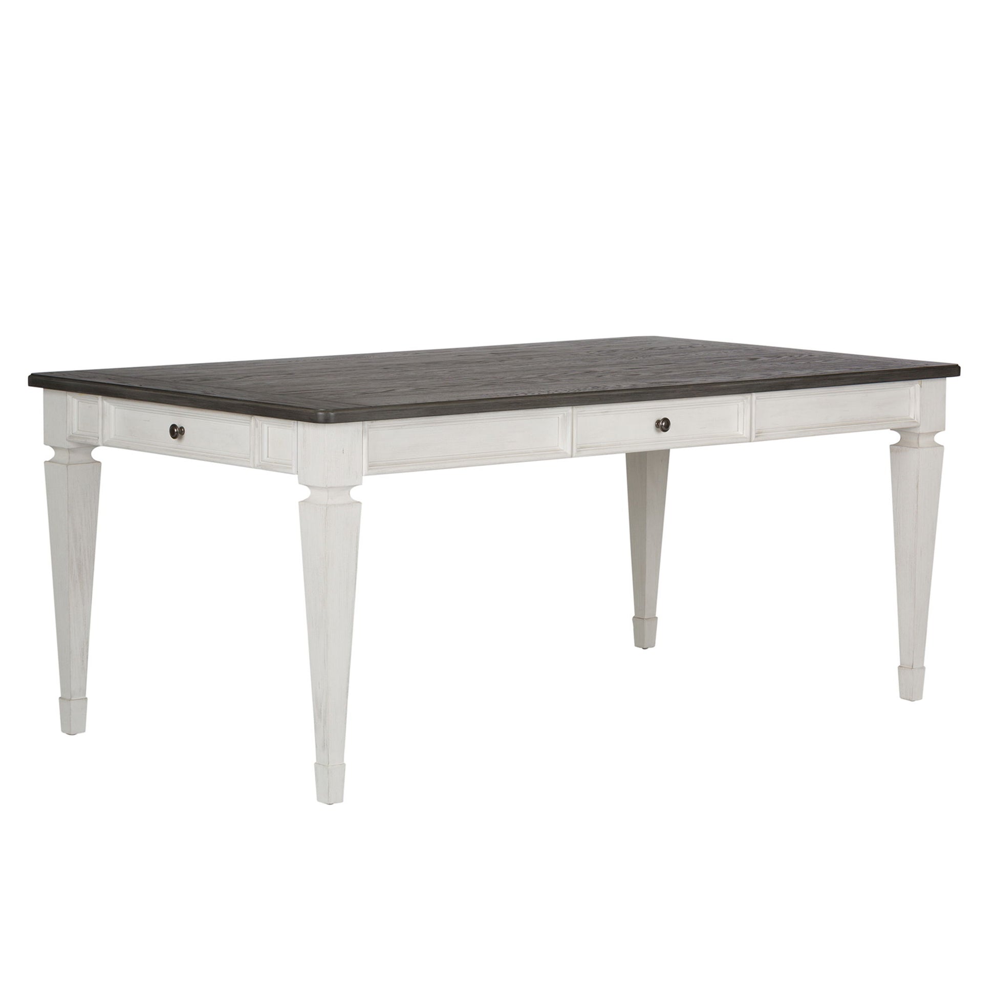 Allyson Park - Rectangular Leg Table - Dark Brown - Hornell Furniture Outlet