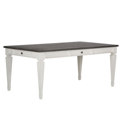Allyson Park - Rectangular Leg Table - Dark Brown - Hornell Furniture Outlet