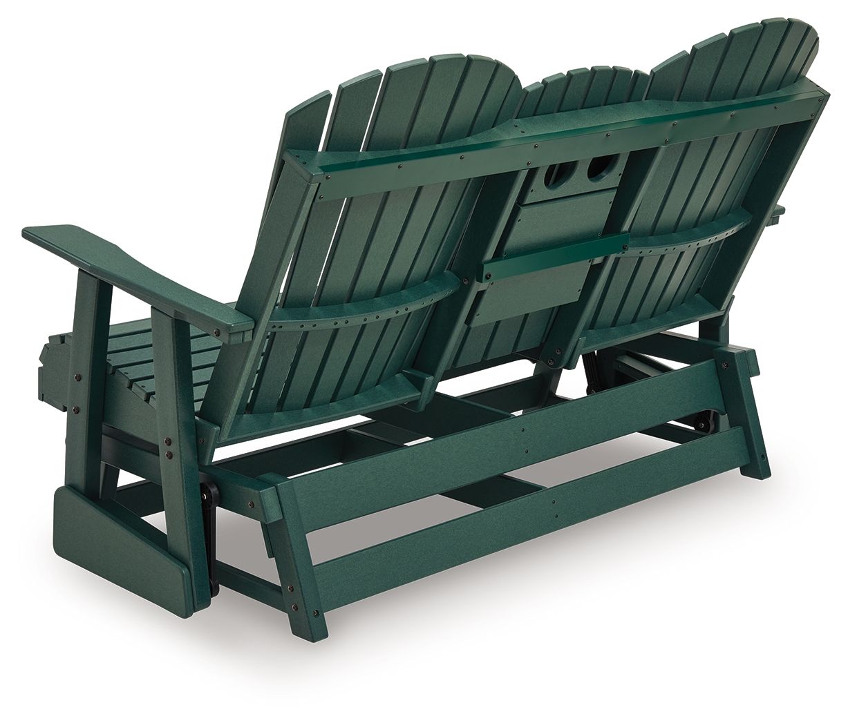Shell Beach - Loveseat Glider - Green - Hornell Furniture Outlet