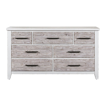 Backroads - 7 Drawer Dresser - White - Hornell Furniture Outlet