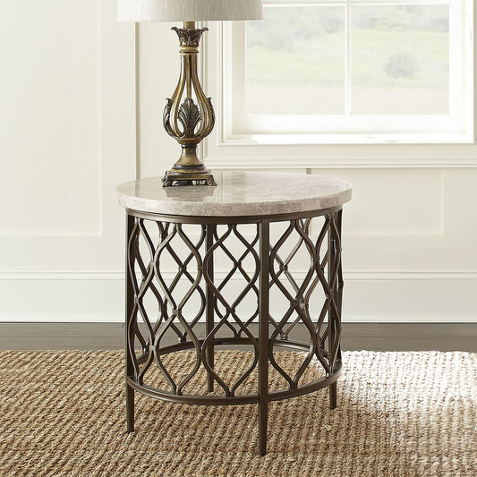 Roland - End Table - White - Hornell Furniture Outlet