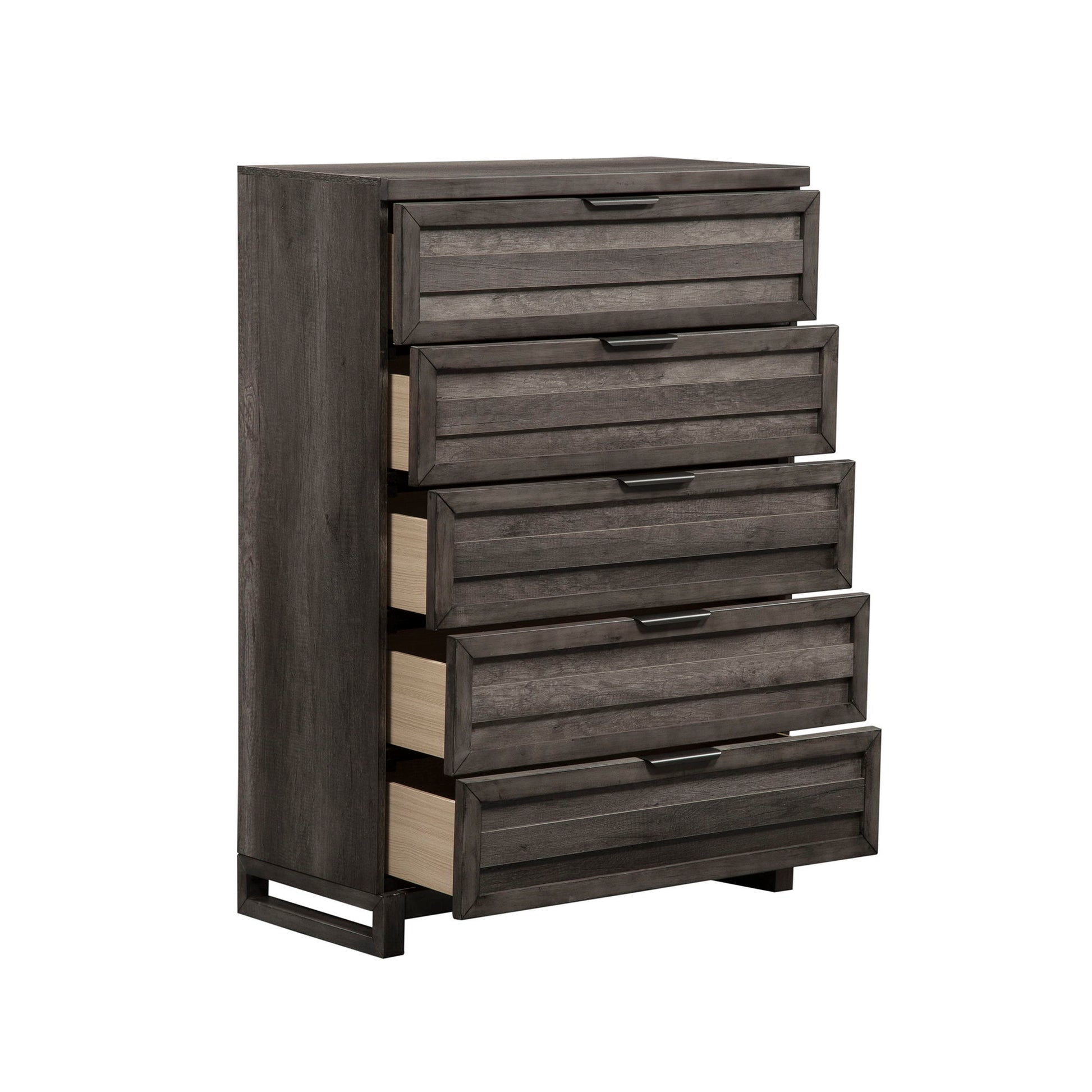 Tanners Creek - 5 Drawer Chest - Dark Gray - Hornell Furniture Outlet