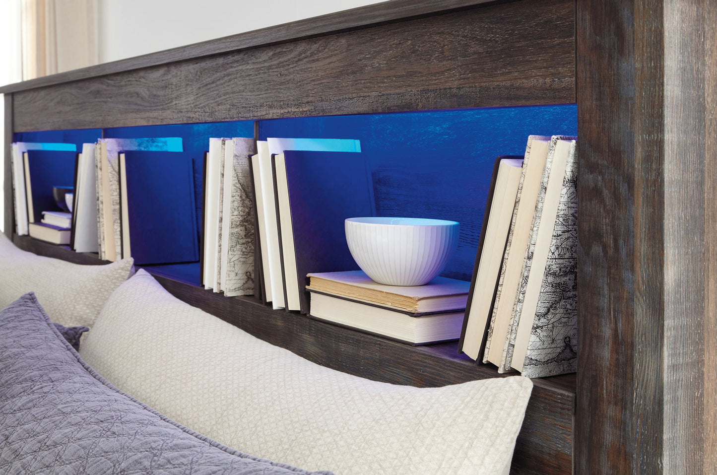 Drystan - Bookcase Headboard - Hornell Furniture Outlet