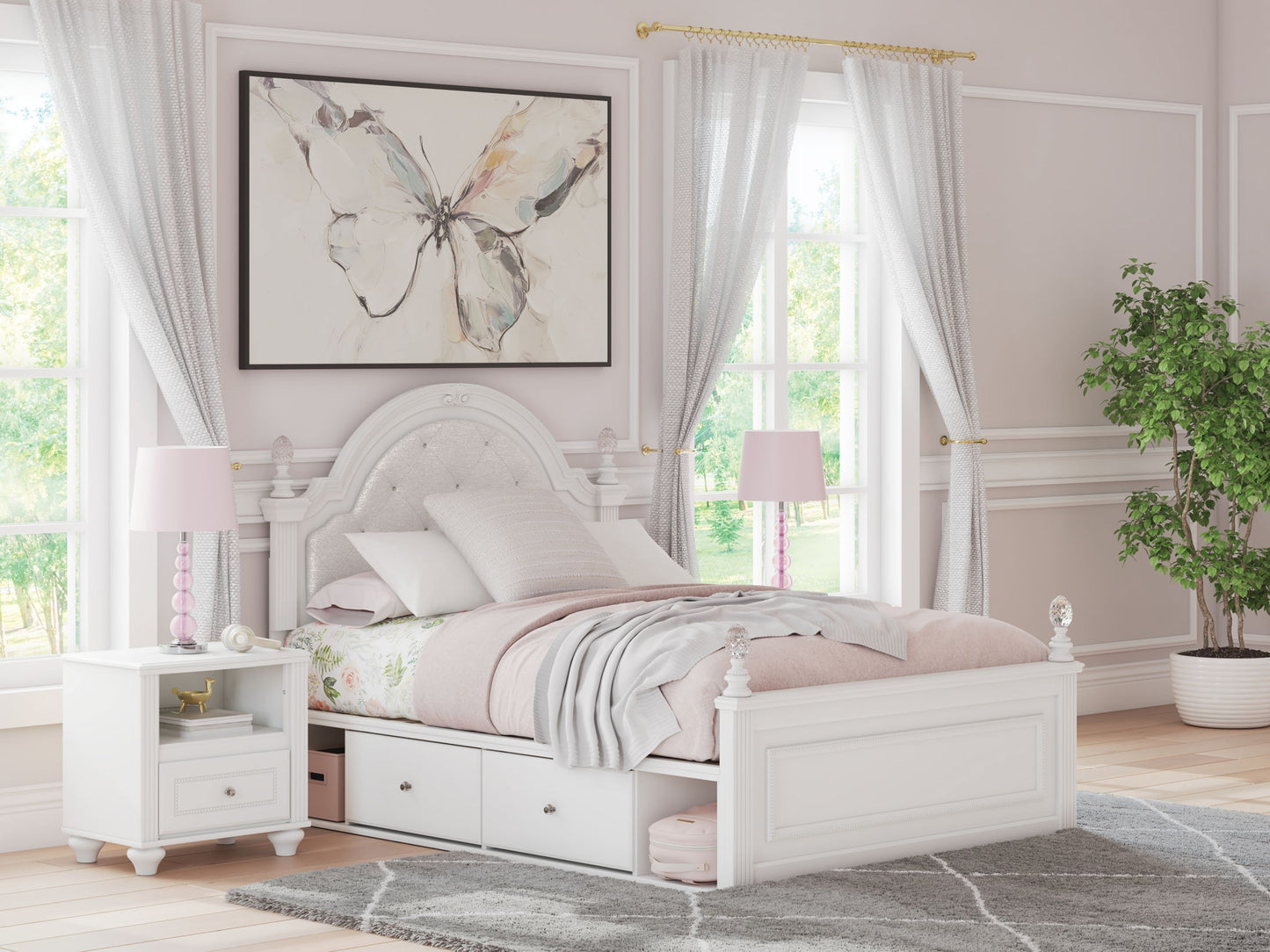 Kozlani - Upholstered Panel Storage Bed - Hornell Furniture Outlet