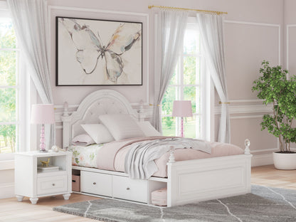 Kozlani - Upholstered Panel Storage Bed - Hornell Furniture Outlet