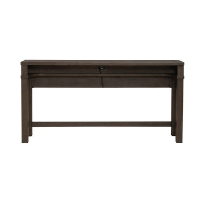 Cascade Falls - Console Bar Table - Satin Espresso - Hornell Furniture Outlet
