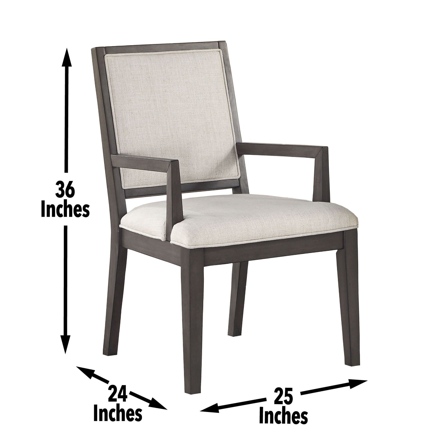 Mila - Arm Chair (Set of 2) - White - Hornell Furniture Outlet