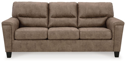 Navi - 3 Pc. - Sofa, Loveseat, Rocker Recliner - Fossil - Hornell Furniture Outlet