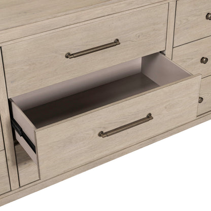 New Haven - Dresser & Mirror - White - Hornell Furniture Outlet