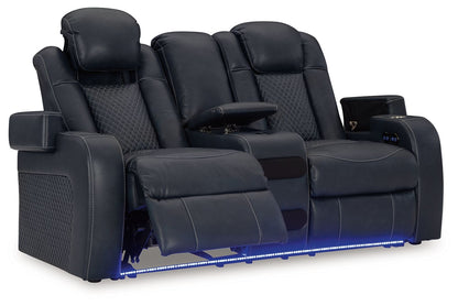 Fyne - dyme - Reclining Living Room Set - Hornell Furniture Outlet